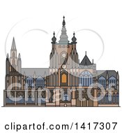 Poster, Art Print Of Czech Landmark Saint Vitus Cathedral
