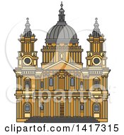 Poster, Art Print Of Great Britain Landmark St Paul Cathedral