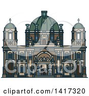 Poster, Art Print Of German Landmark Berlin Cathedral Church
