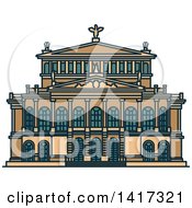 Poster, Art Print Of German Landmark Alte Oper Concert Hall