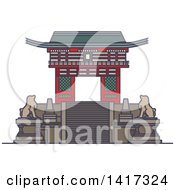 Poster, Art Print Of Japanese Landmark Deva Gate Of Kiyomizu-Dera Temple