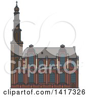 Poster, Art Print Of Dutch Landmark Westerkerk Church