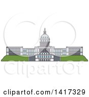 Poster, Art Print Of American Landmark United States Capitol