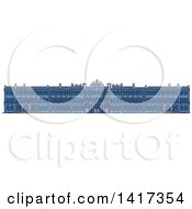 Clipart Of A Russian Landmark Winter Palace Royalty Free Vector Illustration by Vector Tradition SM
