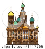 Poster, Art Print Of Russian Landmark Church Of The Savior On Spilled Blood