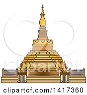 Poster, Art Print Of Burma Landmark Shwezigon Pagoda