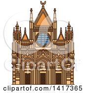 Poster, Art Print Of Italian Landmark Siena Cathedral