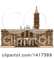 Poster, Art Print Of Italian Landmark Church Of Santa Maria Maggiore