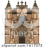 Poster, Art Print Of Portuguese Landmark Santa Cruz Monastery