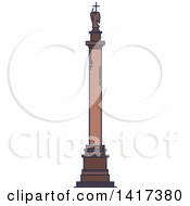 Poster, Art Print Of Russian Landmark Alexander Column