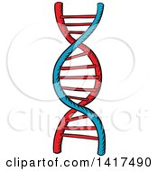 Poster, Art Print Of Dna Strand