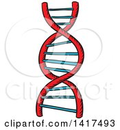 Poster, Art Print Of Dna Strand