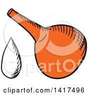 Clipart Of A Medical Dropper Royalty Free Vector Illustration