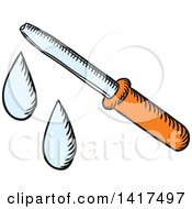 Clipart Of A Dropper Royalty Free Vector Illustration by Vector Tradition SM