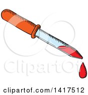 Clipart Of A Dropper Royalty Free Vector Illustration