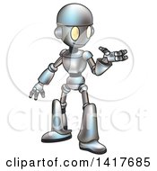 Poster, Art Print Of Cartoon Robot Presenting