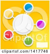 Poster, Art Print Of Design Of Colorful Blank Circles On Yellow
