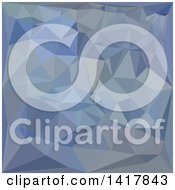 Clipart Of A Low Poly Abstract Geometric Background In Light Steel Blue Royalty Free Vector Illustration