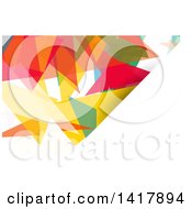 Clipart Of A Colorful Business Card Or Website Background Design Royalty Free Vector Illustration