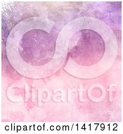 Clipart Of A Grungy Pink Watercolor Background Royalty Free Vector Illustration