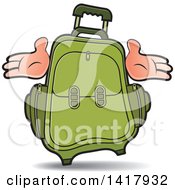 Poster, Art Print Of Green Suitcase With Hands