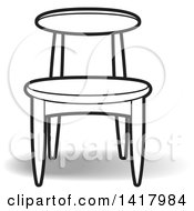 Clipart Of A Chair Royalty Free Vector Illustration by Lal Perera