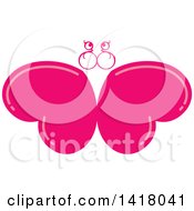 Poster, Art Print Of Pink Heart Butterfly