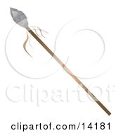 Sharp Spear With A Carved Rock Clipart Illustration by Rasmussen Images