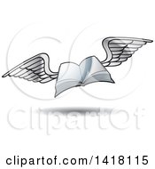 Poster, Art Print Of Flying Book
