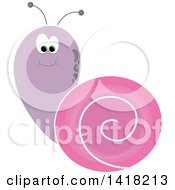Poster, Art Print Of Purple And Pink Snail