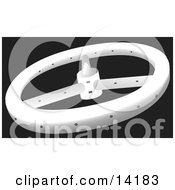 Circular Flying Saucer Clipart Illustration