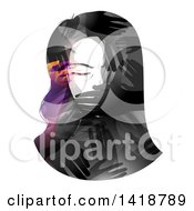 Poster, Art Print Of Womans Face Being Covered By Hands