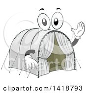 Poster, Art Print Of Refugee Camp Tent Mascot