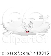 Clipart Of A Happy Fog Mascot Royalty Free Vector Illustration