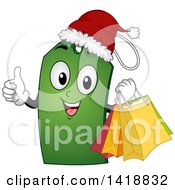 Poster, Art Print Of Christmas Price Tag Character Giving A Thumb Up