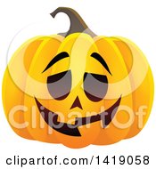 Poster, Art Print Of Carved Halloween Jackolantern Pumpkin