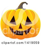 Poster, Art Print Of Carved Halloween Jackolantern Pumpkin