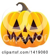 Poster, Art Print Of Carved Halloween Jackolantern Pumpkin