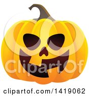 Poster, Art Print Of Carved Halloween Jackolantern Pumpkin