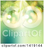 Poster, Art Print Of Background Of 3d Leaves Against Blur