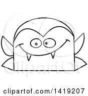 Clipart Of A Black And White Vampire Face Emoji Royalty Free Vector Illustration