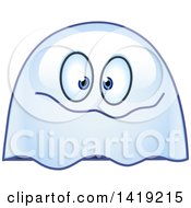 Poster, Art Print Of Goofy Ghost Emoticon