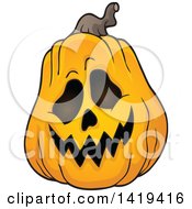 Poster, Art Print Of Carved Halloween Jackolantern Pumpkin