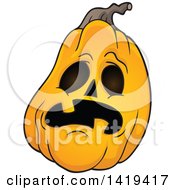 Poster, Art Print Of Carved Halloween Jackolantern Pumpkin