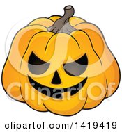 Poster, Art Print Of Carved Halloween Jackolantern Pumpkin