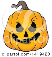 Poster, Art Print Of Carved Halloween Jackolantern Pumpkin