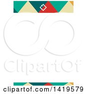 Poster, Art Print Of Modern Geometric Letterhead Design