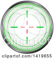 Clipart of a Round Rifle or Sniper Scope - Royalty Free Vector Illustration by Liron Peer #COLLC1419655-0188