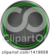 Clipart of a Round Rifle or Sniper Scope - Royalty Free Vector Illustration by Liron Peer #COLLC1419658-0188