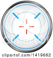 Clipart Of A Round Rifle Or Sniper Scope Royalty Free Vector Illustration by Liron Peer